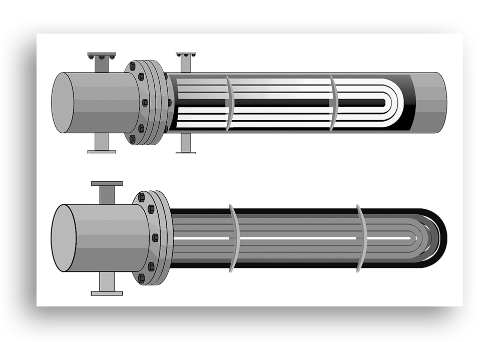Replacement Shell & Tube Heat Exchanger Tube Bundle Engineering Drawing